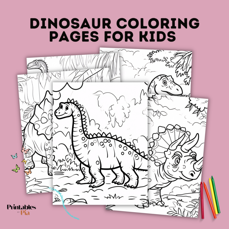 Free Dinosaur Coloring Pages for Kids [Downloadable Fun]