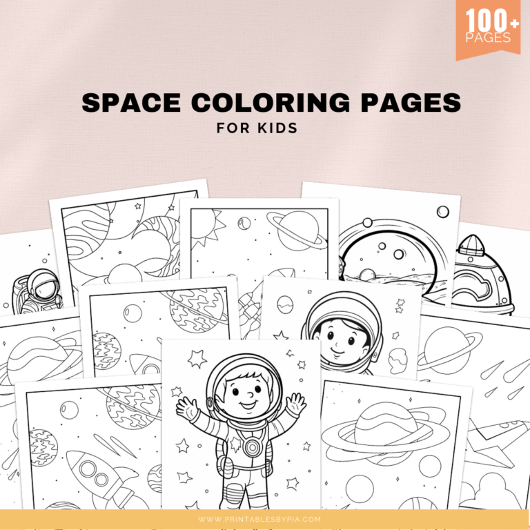 Free Space Coloring Pages for Kids [Download Now!]