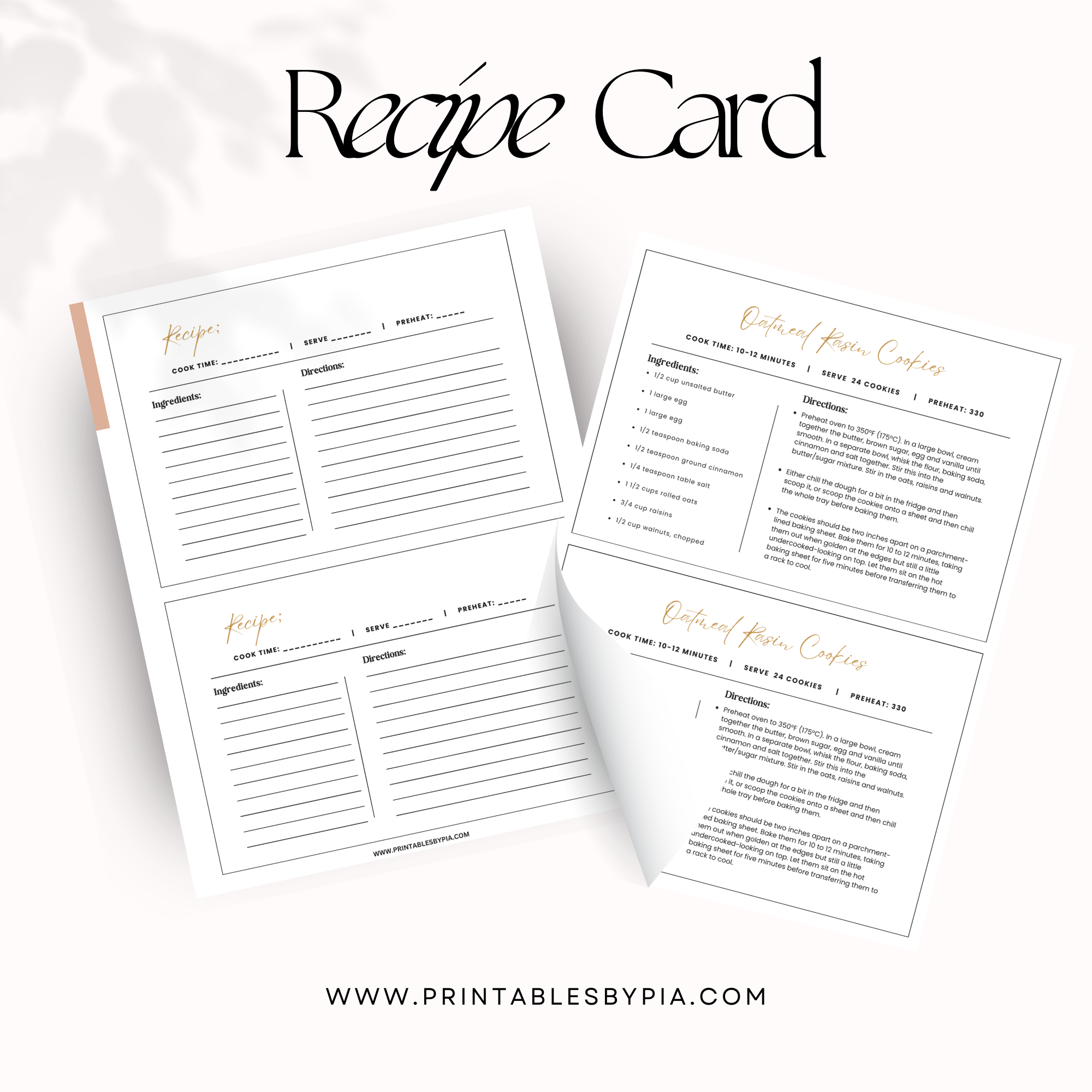 free recipe card