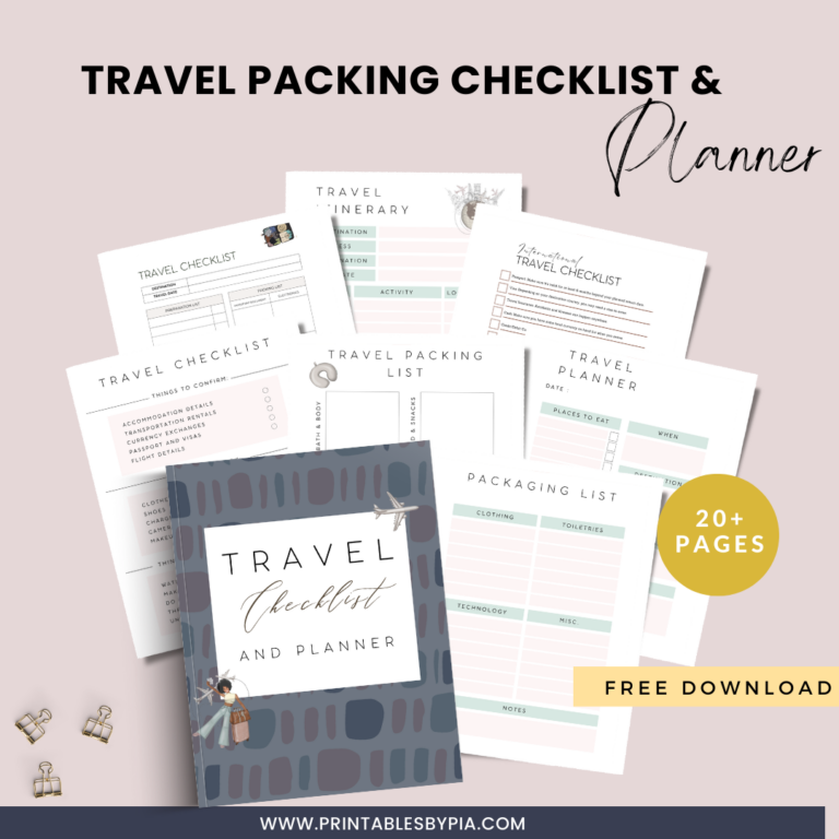 The Only Packing Checklist You’ll Ever Need: Free Travel Packing Checklist Included