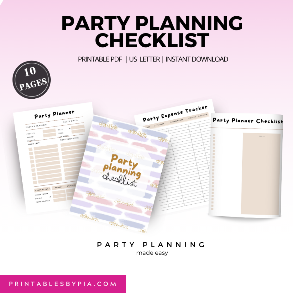 free party planing checklist