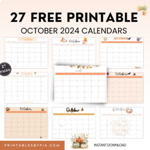 October 2024 Calendars to Plan Your Best Month Yet ( Free Download)