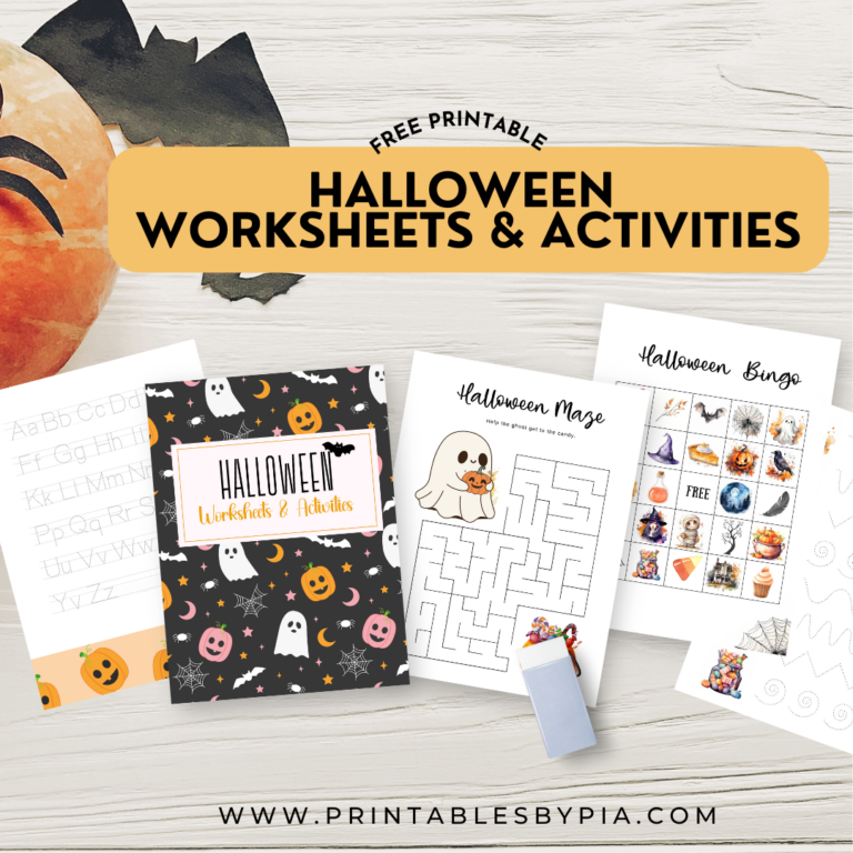 Free Printable Halloween Worksheets & Activities.